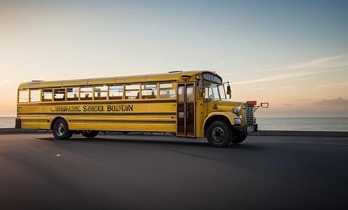 Bus School Bus 3d model