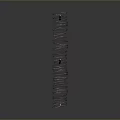 Barbed Wire Military Weapon With Burning Candles Curved Arrangement On Grey Reflective Surface