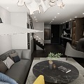 loft apartment 3d model