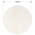 Minimalist Modern Round Wooden Dining Table with Simple Crossed Legs Design
