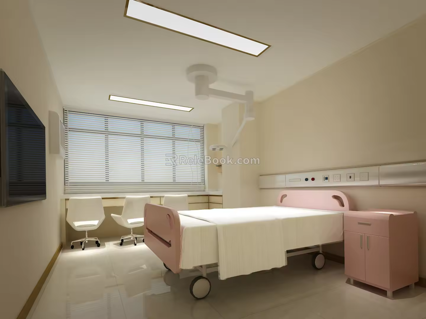modern ward 3d model