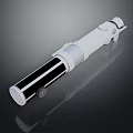 Modern Lightsaber With White And Black Color Detailed Handle And Sleek Design
