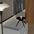 Table lamp table lamp side 3d model