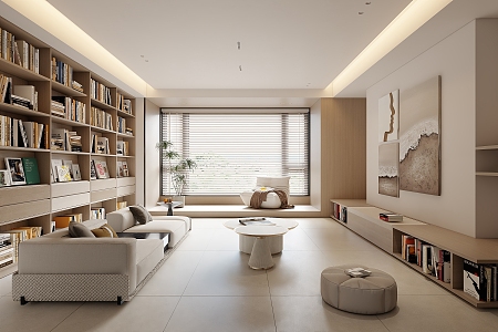 modern living room 3d model