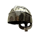 Vintage Ornate Metal Helmet With Intricate Carvings For Home Decor