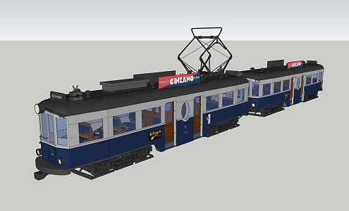 Tram 3d model