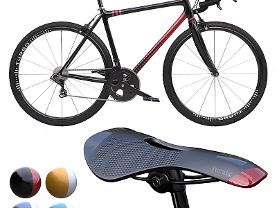 Premium Sports Bicycle With Comfortable Saddle Multiple Color Options And Durable Design 3d model