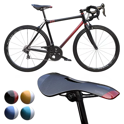 Premium Sports Bicycle With Comfortable Saddle Multiple Color Options And Durable Design 3d model