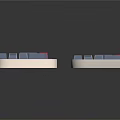 Mechanical Keyboards Pair With Ergonomic Wrist Rest And Blue Gray Keycaps For Daily Use