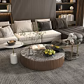Modern Coffee Table Round Coffee Table Letters Coffee Table Marble Coffee Table Coffee Table Ornaments 3d model