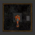 Industrial Robotic Arm Handling Circular Workpiece With Control Cabinet And Warning Zone
