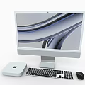 Apple Computer Apple iMac Mac mini Wonderful Control Keyboard Mouse Desktop Computer 3d model