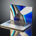 Modern Laptop Notebook Portable Computer Peripherals Hardware 3d model