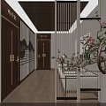 Modern Living And Dining Interior With Wooden Ceiling Blinds City View Furniture Decor