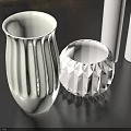 Decorative Ornament Combination With Art Painting Photo Frames Candles Vases And Glassware