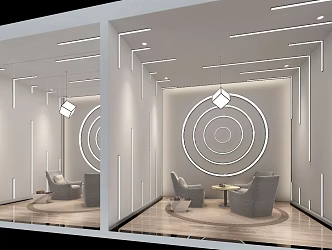 Nordic Reception Room 3d model