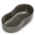 Modern Dark Stone Bathtub With Curved Oval Shape For Bathroom Interior 3d model