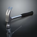 Durable Claw Hammer with Metal Head and Black Non Slip Handle for Hardware Tools