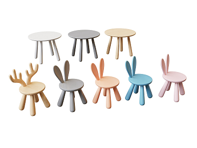 Nordic Children's Tables and Chairs model