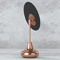 Copper Bathroom Accessories Set With Mirror Bottles And Cotton Ball Container