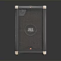 HEL High Quality Black Square Desktop Computer Speaker With Metal Frame And Grid Design 3d model