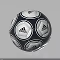 Adidas Sports Equipment Soccer Ball With Black And White Panel Design