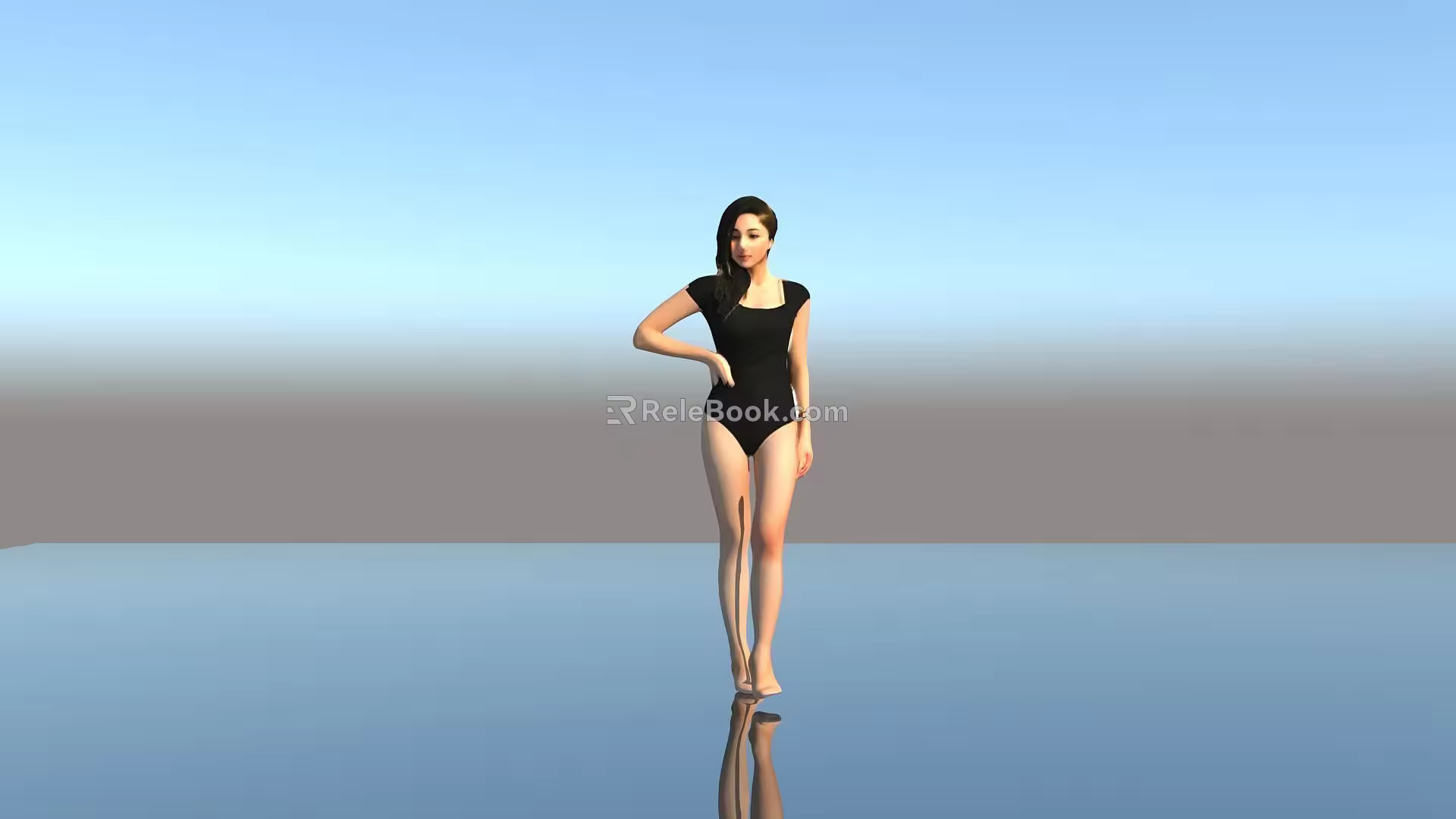 Characters women renderings Characters placed 3d model