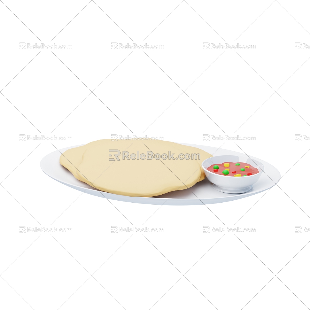 Modern Food Cartoon Food 3d model