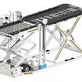 Industrial Mobile Scissor Lift Platform With Hydraulic System And Safety Loading Rail