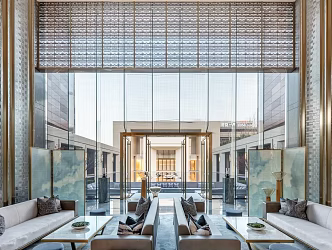 Implementation of modern sales office building demonstration area 3d model