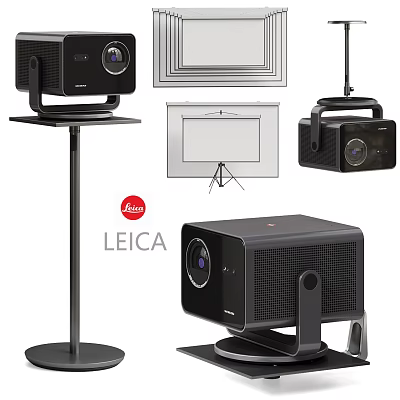 Leica Projection Surveillance System With Projector Screen Camera And Stand 3d model