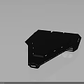Futuristic Black Spacecraft with Sleek Aerodynamic Design for Deep Space Exploration Missions