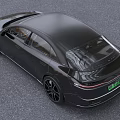 Sleek Black Lucid Car With Modern Exterior And Aerodynamic Design