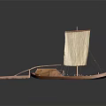 Modern Sailing Cartoon Sailing 3d model
