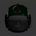 Green Tactical Weapon Helmet With Protective Visor And Secure Straps
