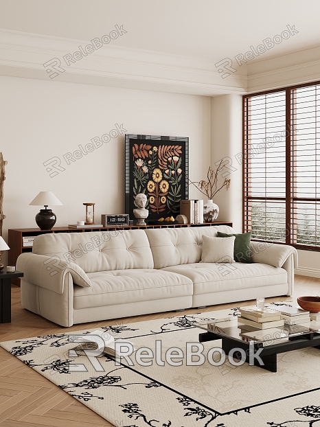 Middle Style Living Room model