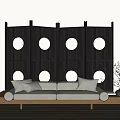 modern double sofa chandelier 3d model