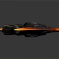 Flaming Fantasy Weapon with Intricate Red Orange Fire Decorations and Sharp Blade Design