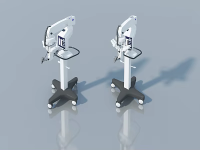 Medical Swing Door Cart With Mobile Design And Stainless Steel Structure For Healthcare Use 3d model