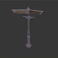 Practical Metal Standing Household Item Featuring Tray Like Top Decorative Middle And Cylindrical Base