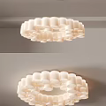 Modern lamp combination simple chandelier chandelier dining hall lamp study lamp art chandelier combination 3d model