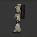 Robot Assistant Small Robot Butler Robot Butler Figure Game Figure 3d model