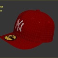 Hat Red Hat Cap PBR 3d model