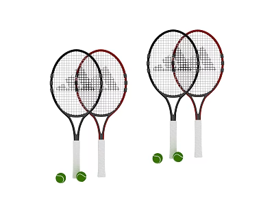 Sports goods badminton racket 3d model