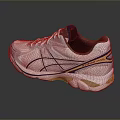 White Sports Shoes With Blue And Gold Stripes For Comfortable Athletic Wear