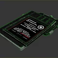 Star Wars Themed Moto Data System Access Card for Computer Devices with Black Design 3d model