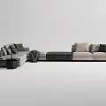 Modern corner sofa multiplayer corner sofa 3d model