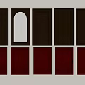 Various Designed Cabinet Doors In Black And Brown For Home Interior Decor
