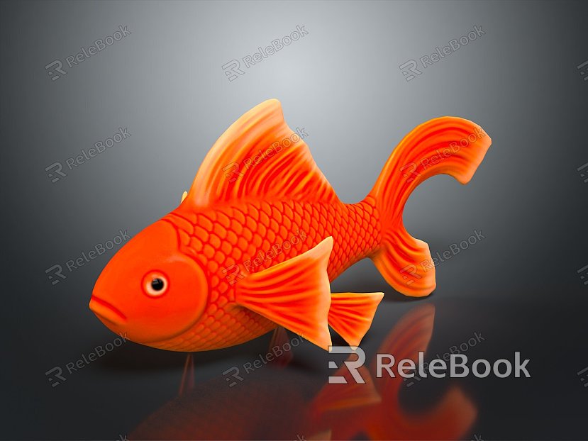 Cold Water Fish Goldfish Gold Grass Gold Cold Water Parrot Koi Double Tailed Gold Red Hat Lanshou Longjing model