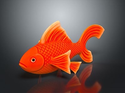 Cold Water Fish Goldfish Gold Grass Gold Cold Water Parrot Koi Double Tailed Gold Red Hat Lanshou Longjing model